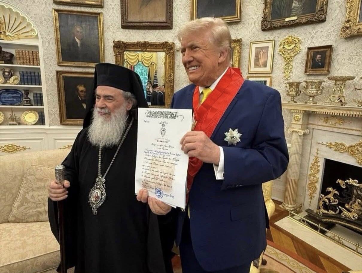 Патриарх Феофил III встретился с Дональдом Трампом в Вашингтоне